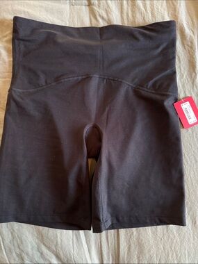 SPANX High-Waist Black Sculpting Bike Shorts